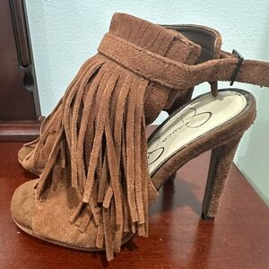 Jessica Simpson Marienna Fringe Sandals- Sz 5